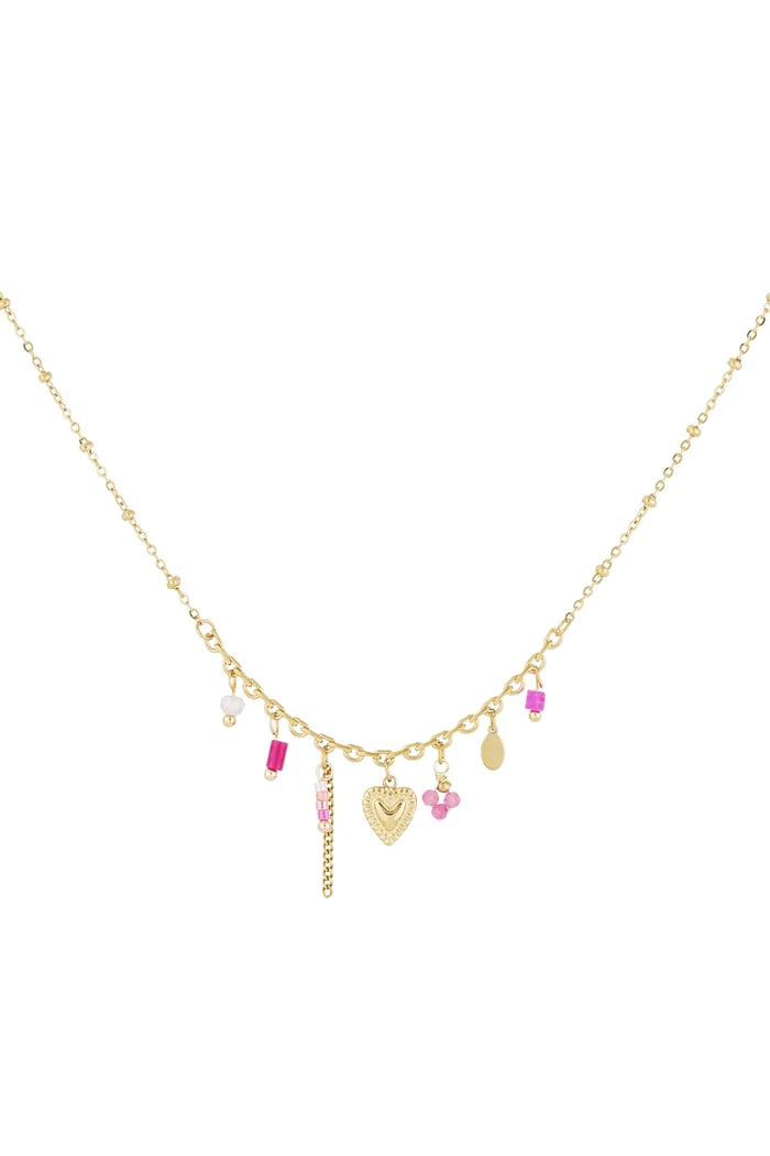 Pink fiesta necklace